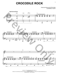 Crocodile Rock piano sheet music cover